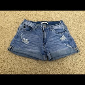 Denim shorts